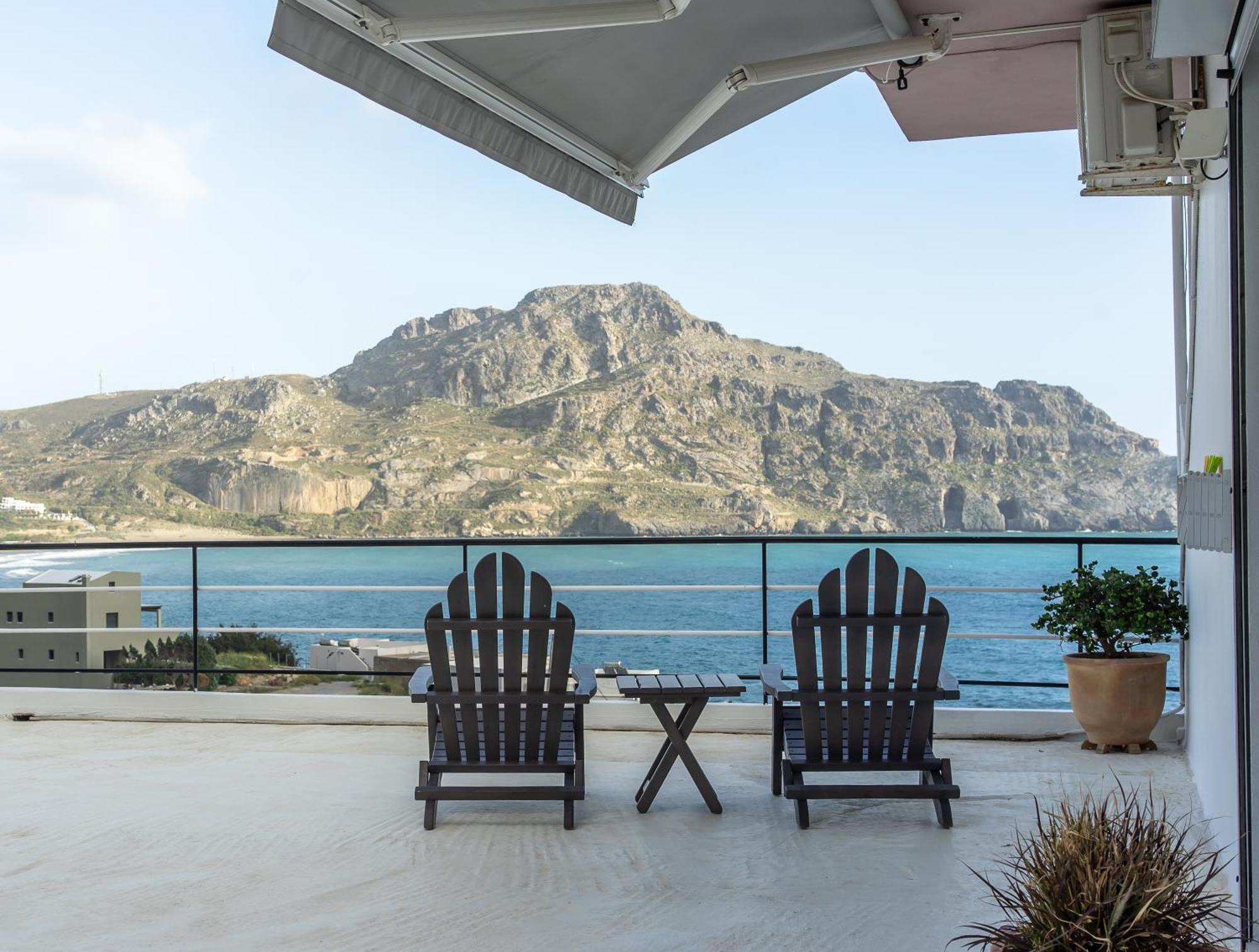 Plakias Penthouse Apt Bagian luar foto